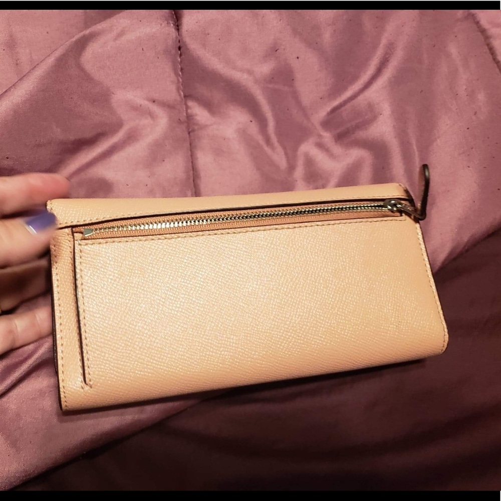 Coach Daisy applique trifold wallet